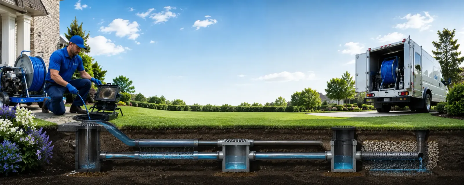 Outdoor drain cleaning information for West Bloomfield, NY